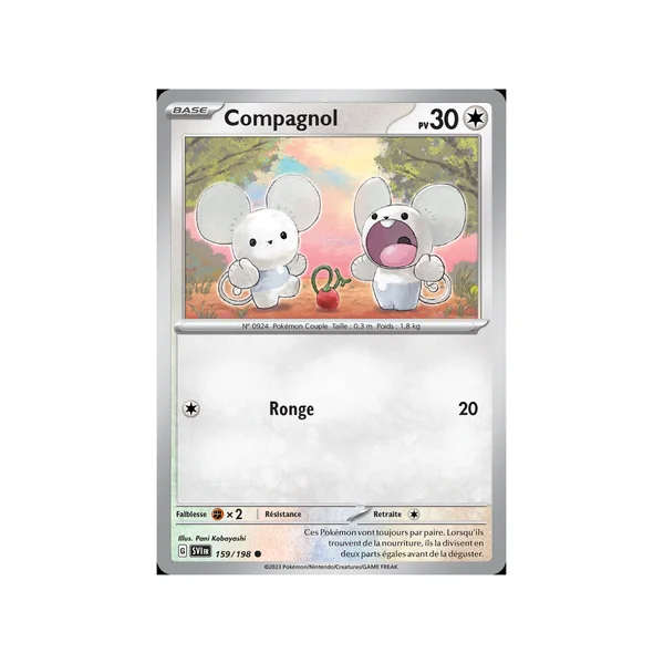 Carte Pokémon Compagnol 159/198 Commune Écarlate et Violet (JCC)