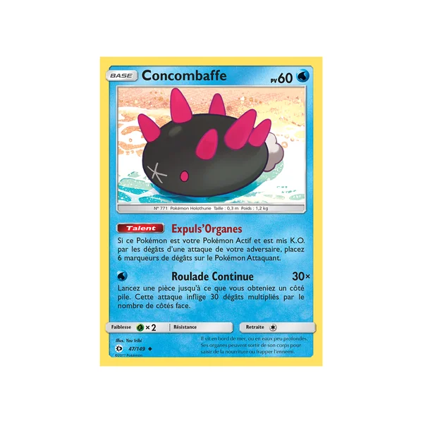 Carte Pokémon Concombaffe 47/149 Peu commune Soleil et Lune (JCC)