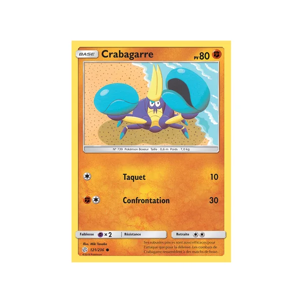 Carte Pokémon Crabagarre 121/236 Commune Éclipse Cosmique