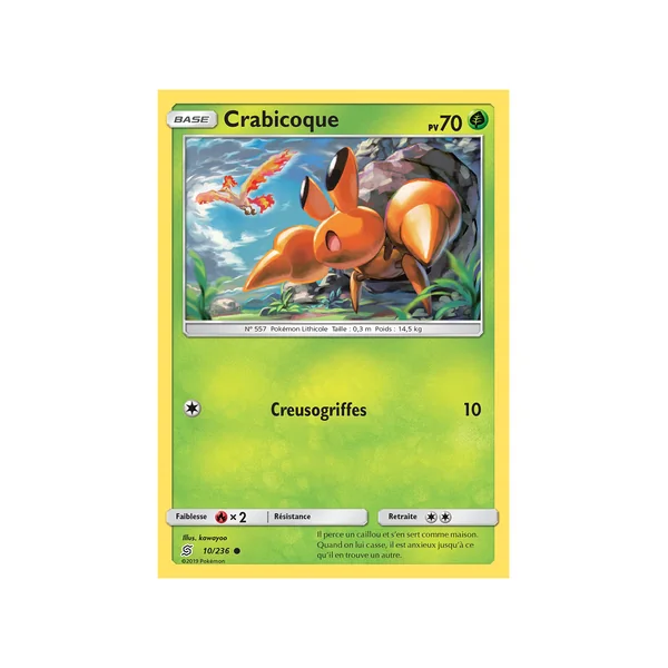 Carte Pokémon Crabicoque 10/236 Commune Harmonie des Esprits
