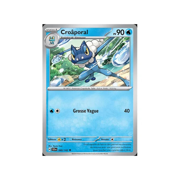Carte Pokémon Croâporal 040/142 Peu commune Couronne Stellaire