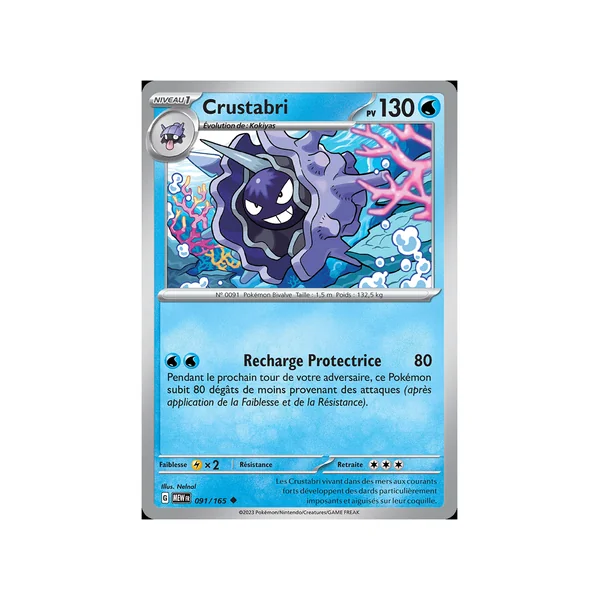 Carte Pokémon Crustabri 091/165 Peu commune 151