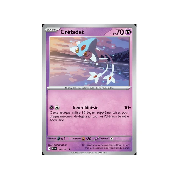Carte Pokémon Créfadet 080/191 Commune Étincelles Déferlantes