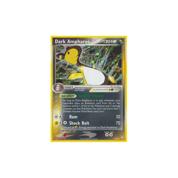 Carte Pokémon Dark Ampharos 2/109 Holographique Team Rocket Returns