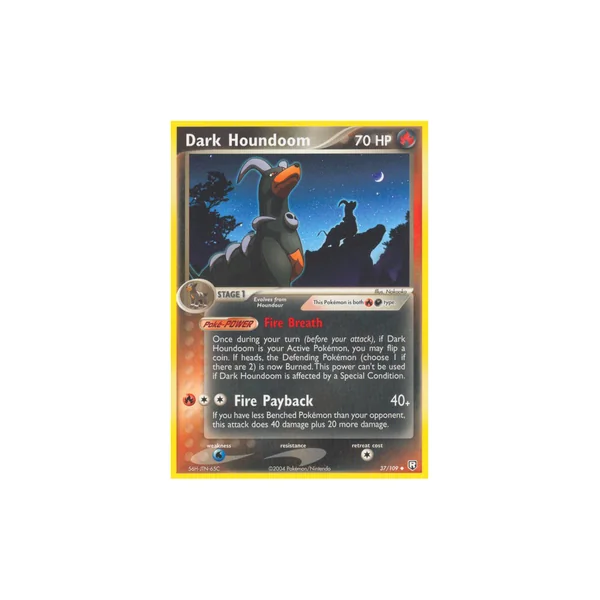 Carte Pokémon Dark Houndoom 37/109 Peu commune Team Rocket Returns