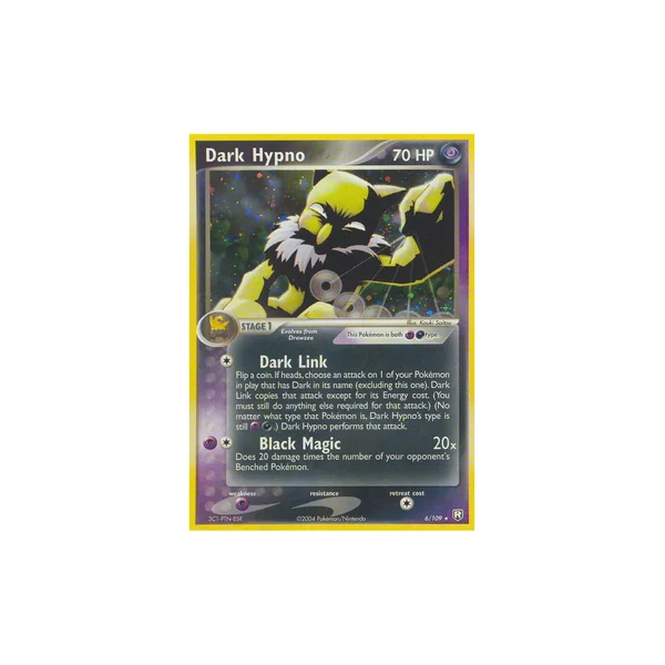 Carte Pokémon Dark Hypno 6/109 Holographique Team Rocket Returns