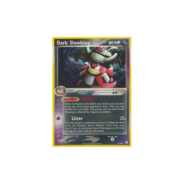 Carte Pokémon Dark Slowking 9/109 Holographique Team Rocket Returns