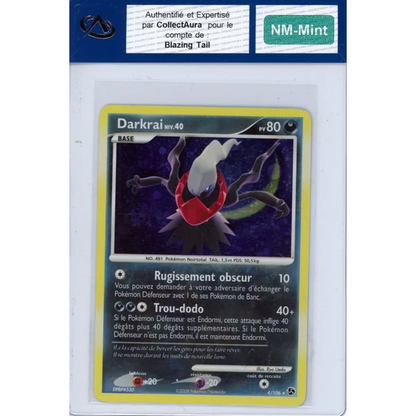 Carte Pokémon Darkrai 4/106 COLLECTAURA NM-Mint
