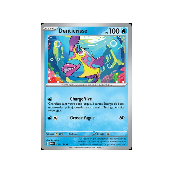 Carte Pokémon Denticrisse 051/198 Commune Écarlate et Violet (JCC)