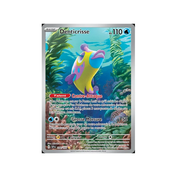 Carte Pokémon Denticrisse 200/191 AR Étincelles Déferlantes