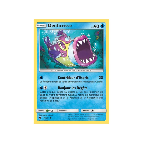 Carte Pokémon Denticrisse 70/214 Commune Tonnerre Perdu