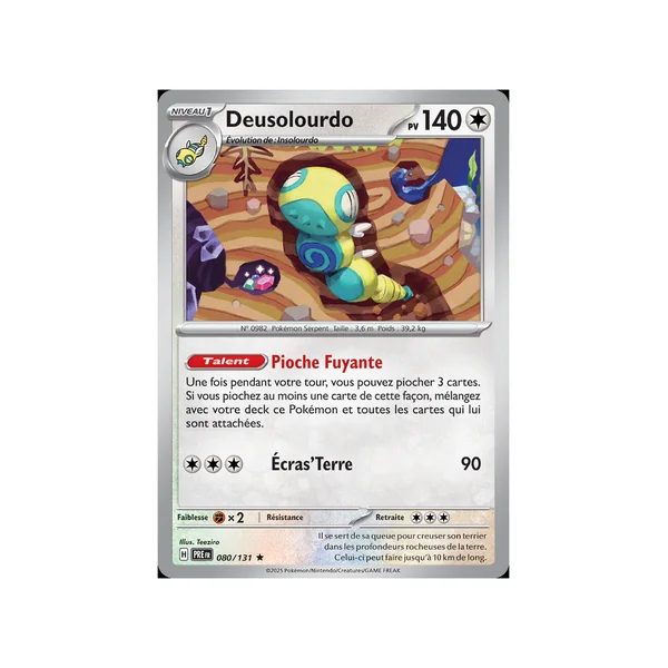 Carte Pokémon Deusolourdo 080/131 Holographique Évolutions Prismatiques