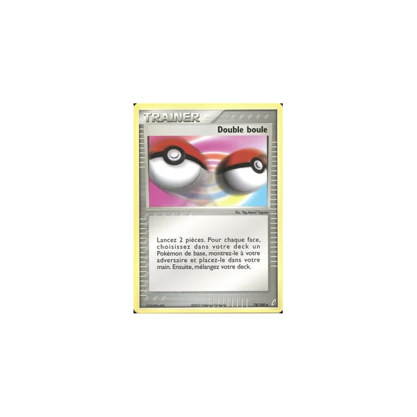 Carte Pokémon Double boule 78/100 Peu commune Gardiens de Cristal
