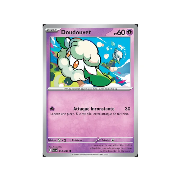 Carte Pokémon Doudouvet 034/091 Commune Destinées de Paldea