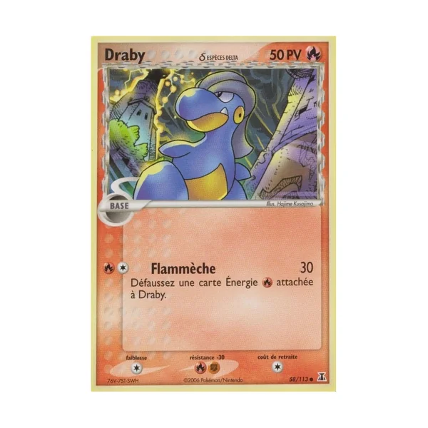 Carte Pokémon Draby δ 58/113 Commune Espèces Delta