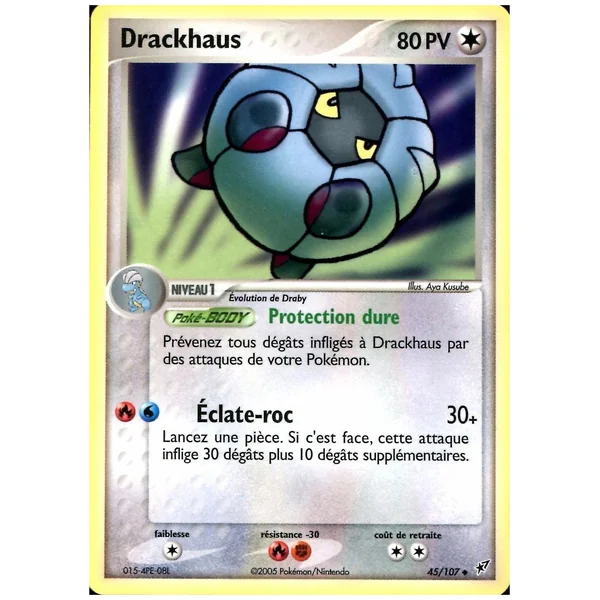 Carte Pokémon Drackhaus 45/107 Peu commune Deoxys