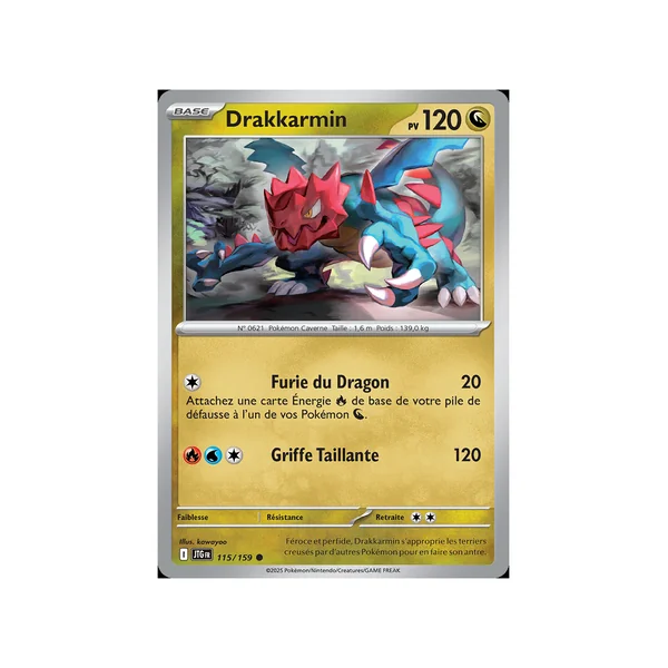 Carte Pokémon Drakkarmin 115/159 Commune Aventures Ensemble