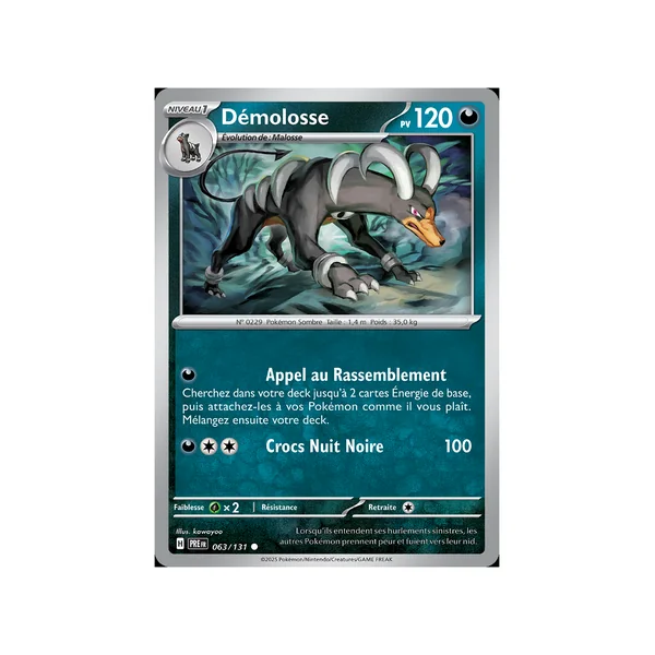 Carte Pokémon Démolosse 063/131 Commune Évolutions Prismatiques