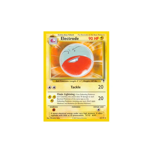 Carte Pokémon Electrode 22/110 Rare Legendary Collection