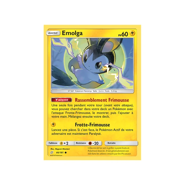 Carte Pokémon Emolga 46/181 Commune Duo de Choc