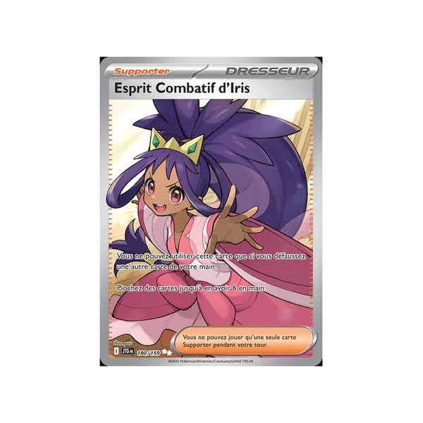 Carte Pokémon Esprit Combatif d'Iris 180/159 Ultra Rare Aventures Ensemble