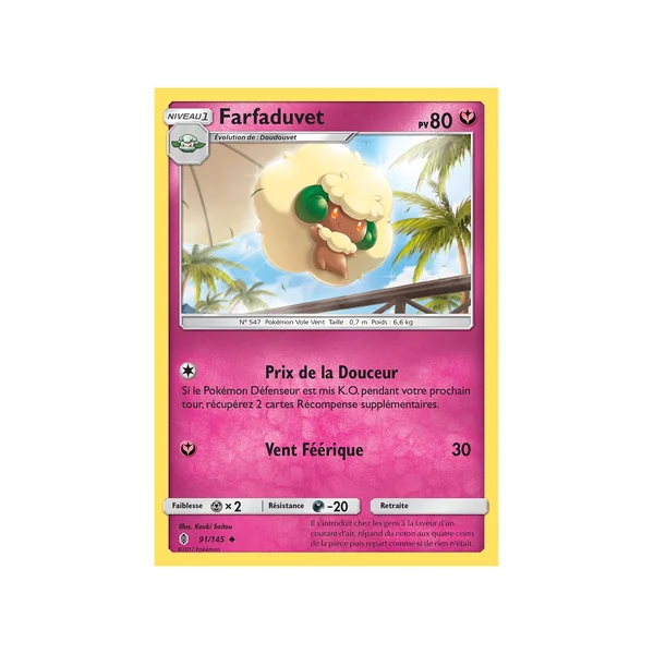 Carte Pokémon Farfaduvet 91/145 Peu Commune Gardiens Ascendants