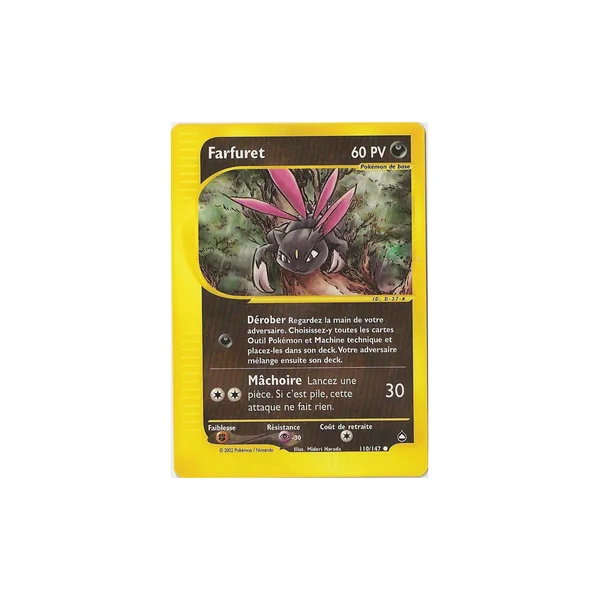 Carte Pokémon Farfuret 110/147 Commune Aquapolis