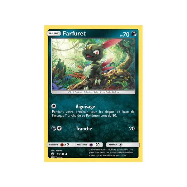 Carte Pokémon Farfuret 85/147 Commune Ombres Ardentes