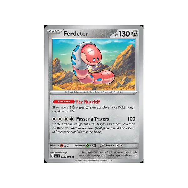 Carte Pokémon Ferdeter 151/193 Holographique Évolutions à Paldea