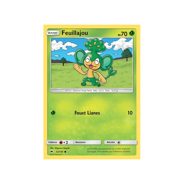 Carte Pokémon Feuillajou 12/147 Commune Ombres Ardentes
