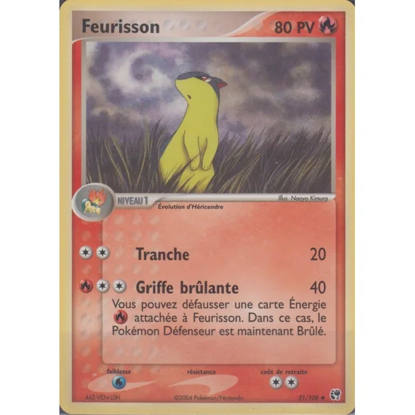 Carte Pokémon Feurisson 51/100 Peu commune Tempête de sable