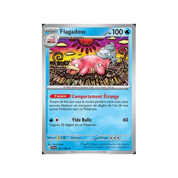 Carte Pokémon Flagadoss 043/198 Holographique Écarlate et Violet (JCC)