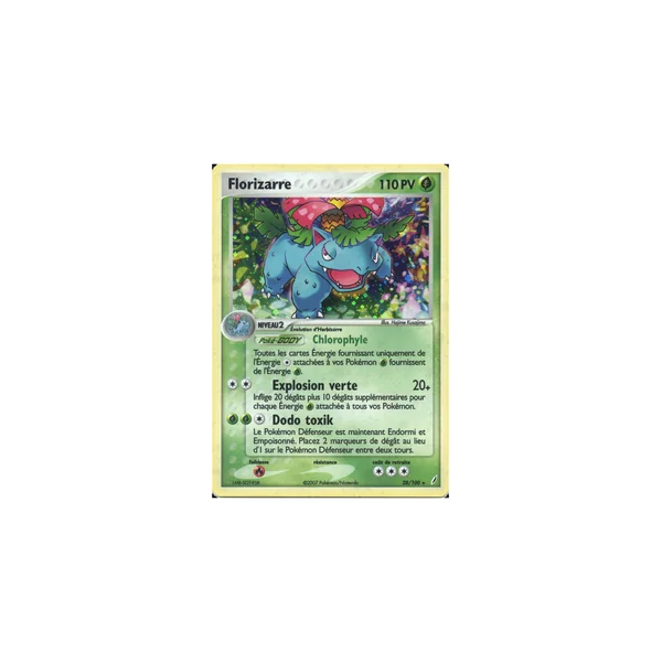 Carte Pokémon Florizarre 28/100 Rare Gardiens de Cristal