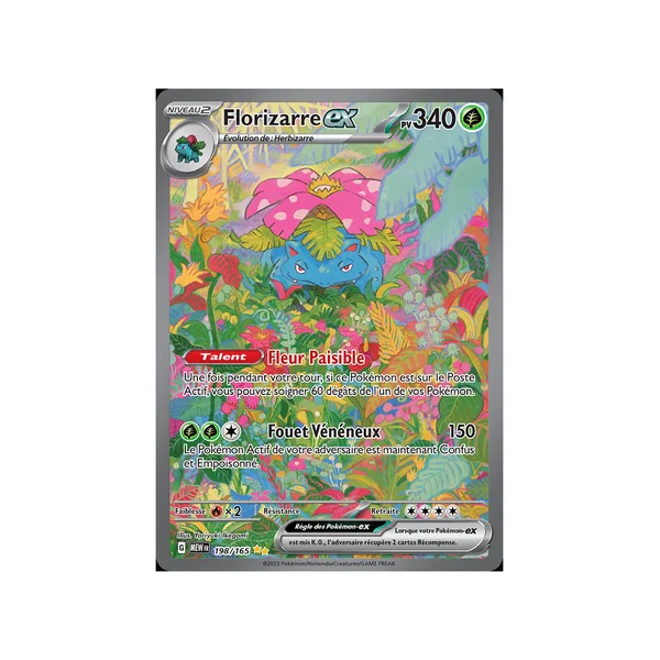 Carte Pokémon Florizarre-ex 198/165 Alternative 151