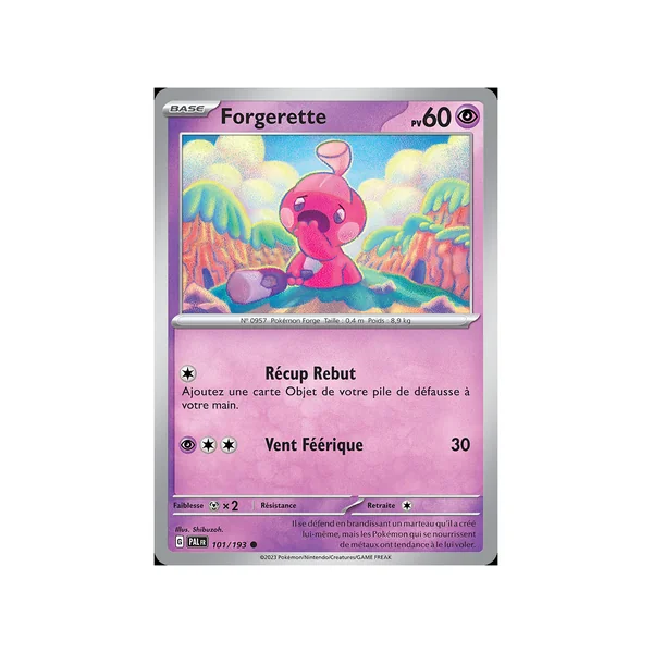 Carte Pokémon Forgerette 101/193 Commune Évolutions à Paldea