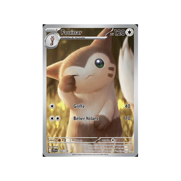 Carte Pokémon Fouinar 168/159 AR Aventures Ensemble
