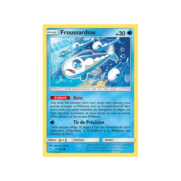 Carte Pokémon Froussardine 37/145 Commune Gardiens Ascendants