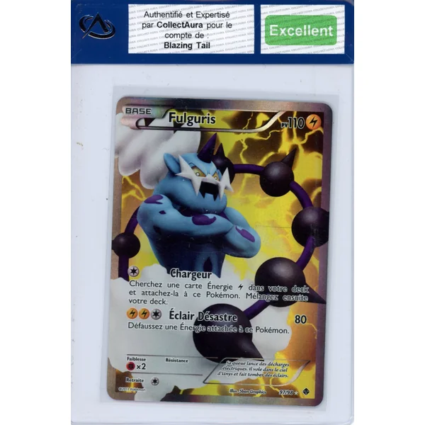 Carte Pokémon Fulguris 97/98 COLLECTAURA Excellent