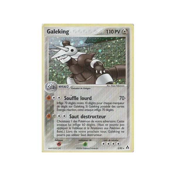 Carte Pokémon Galeking 2/92 Holographique Créateurs de légendes
