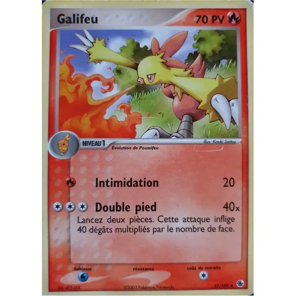 Carte Pokémon Galifeu 27/109 Peu commune Rubis & Saphir