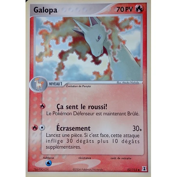 Carte Pokémon Galopa 52/113 Peu commune Espèces Delta