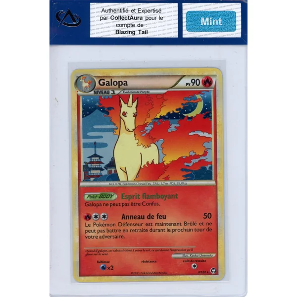 Carte Pokémon Galopa 8/102 COLLECTAURA Mint