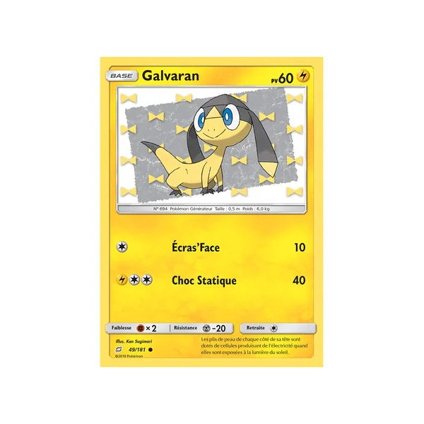 Carte Pokémon Galvaran 49/181 Commune Duo de Choc