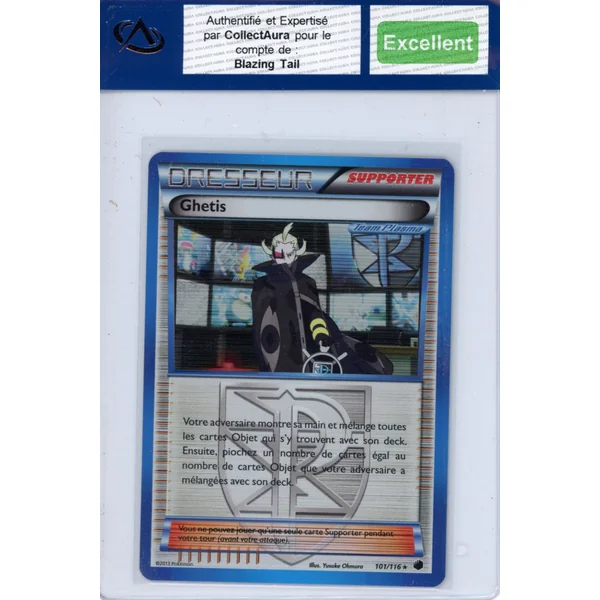 Carte Pokémon Ghetis 101/116 COLLECTAURA Excellent