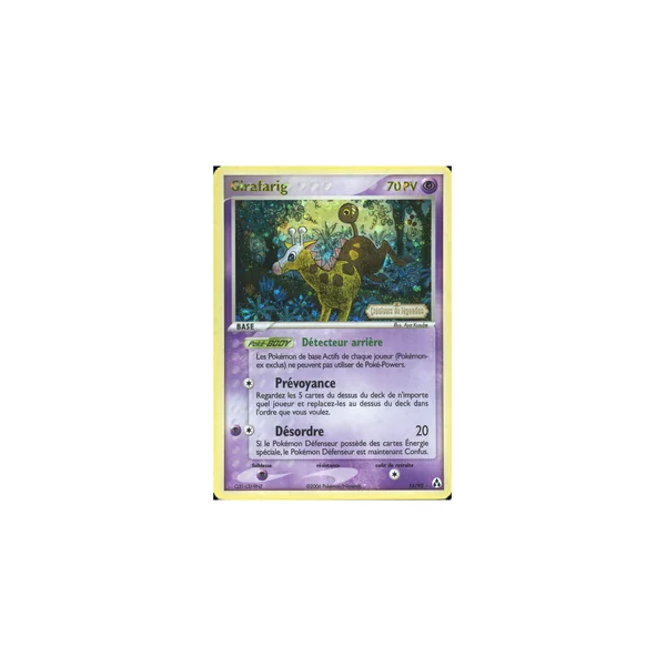 Carte Pokémon Girafarig 16/92 Rare Créateurs de légendes