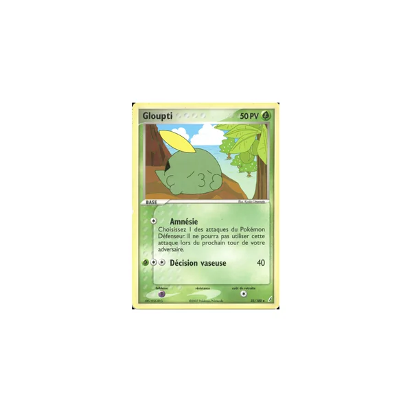 Carte Pokémon Gloupti 33/100 Peu commune Gardiens de Cristal