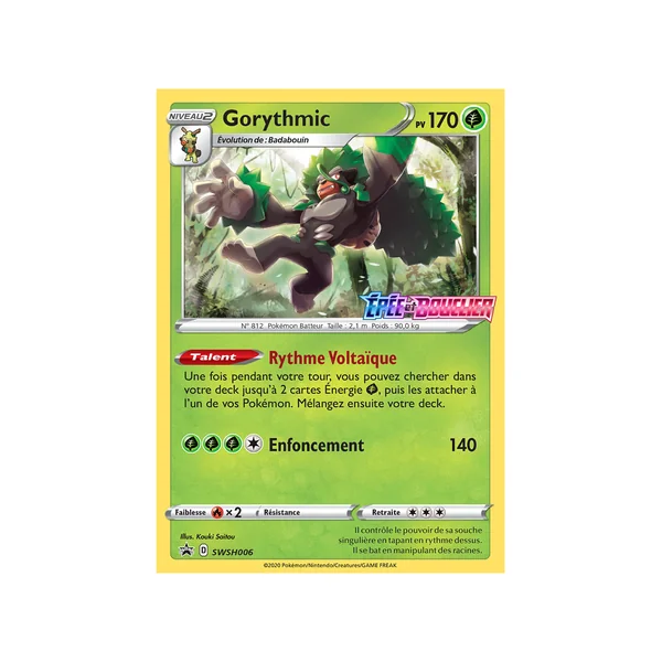 Carte Pokémon Gorythmic SWSH006 Promo SWSH