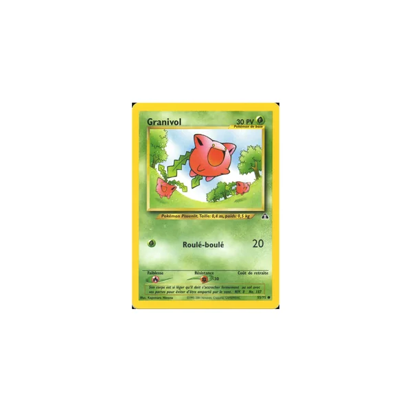 Carte Pokémon Granivol 55/75 Commune Neo Discovery