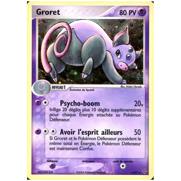 Carte Pokémon Groret 6/97 Holographique Dragon