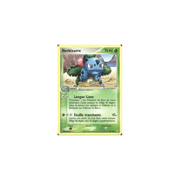 Carte Pokémon Herbizarre 35/100 Peu commune Gardiens de Cristal